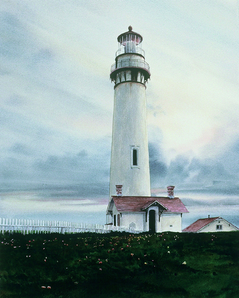 Wolf Trap Light watercolor by Thomas A Needham