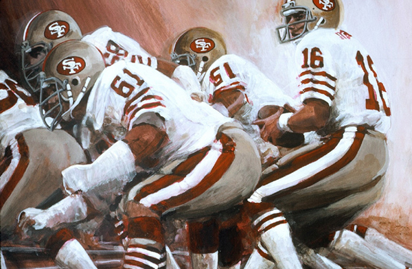 PASSING SEASON, acrylic sports painting by Thomas A Needham