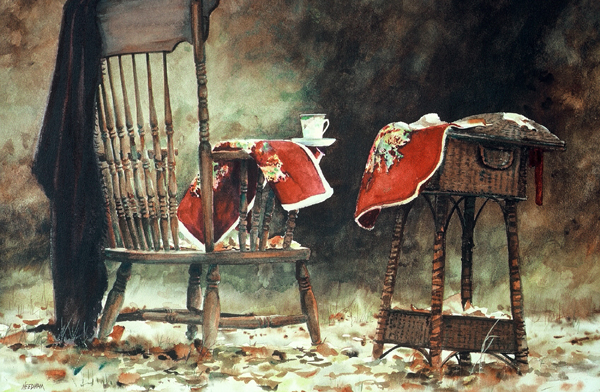 TEA TIME Watercolor Still Life by Thomas Needham