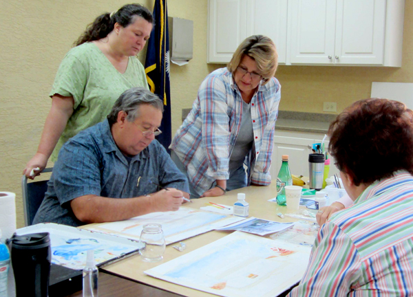 Thomas Needham Teaching Watercolor Workshop